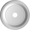 Ekena Millwork Traditional Thermoformed PVC Ceiling Medallion Fits Canopies up to 13 1/2-in., Aged Dark Steel CMP22TRCST - alternate 2